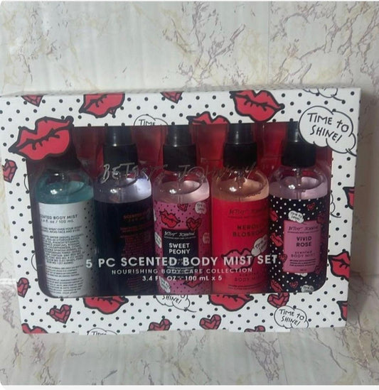 Betset Johnson 5 Pc Scented Body Mist Set 3,4 oz,100ml x5